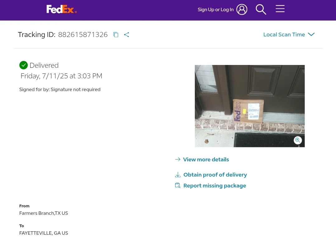 Order Delivered to Netherlands